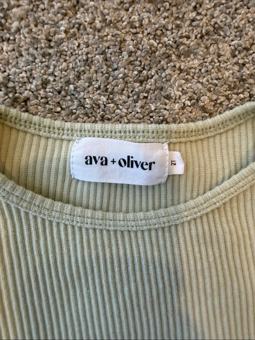 Ava + Oliver ribbed sage
